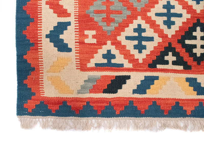 Kelim Carpet - orientalisk matta - 152 x 99 cm - orange