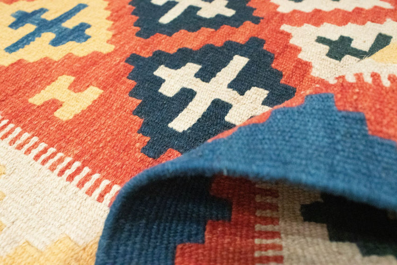 Kelim Carpet - orientalisk matta - 152 x 99 cm - orange