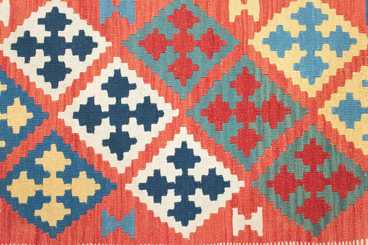 Kelim Carpet - orientalisk matta - 147 x 101 cm - orange