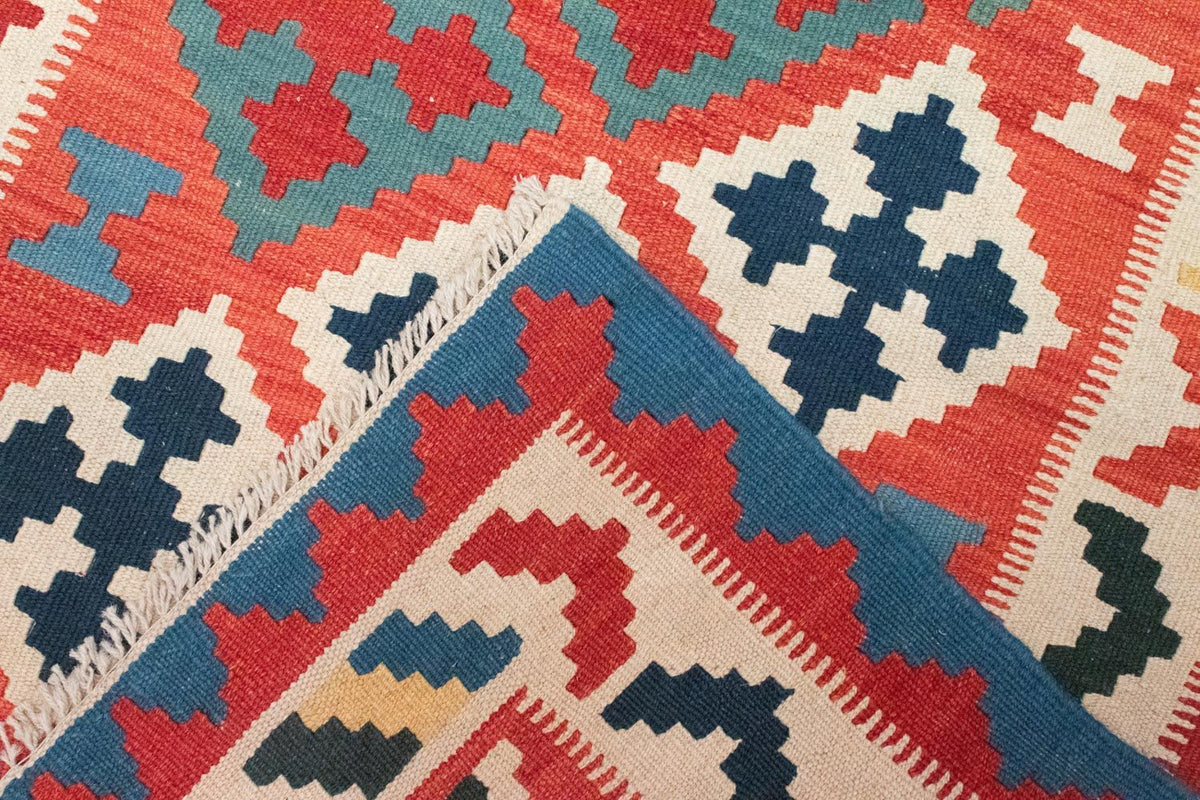 Kelim Carpet - orientalisk matta - 147 x 101 cm - orange