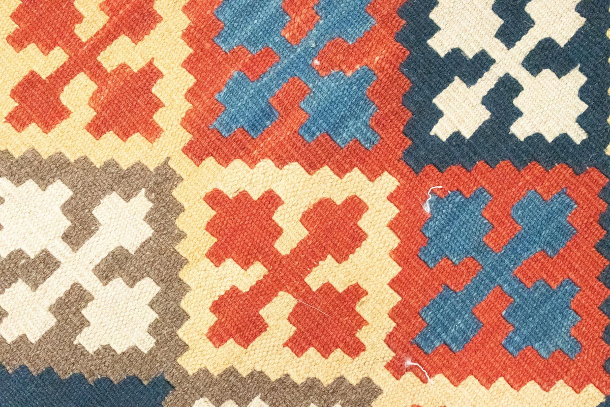 Kelim Carpet - orientalisk matta - 144 x 110 cm - blå