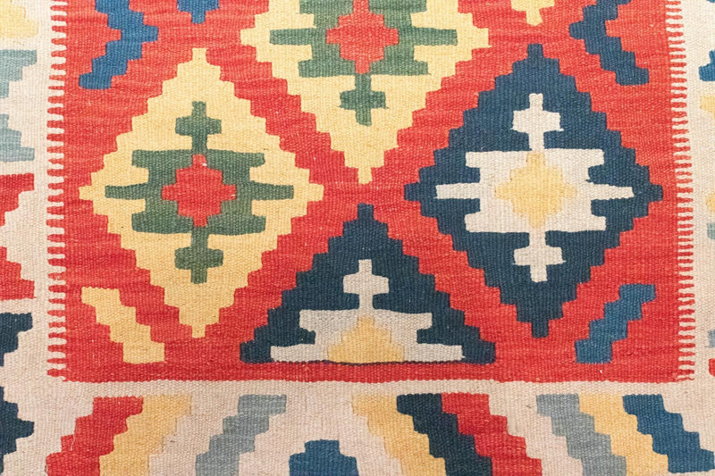 Kelim Carpet - orientalisk matta - 147 x 100 cm - orange