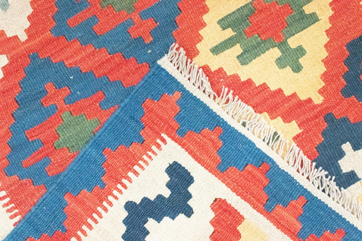 Kelim Carpet - orientalisk matta - 147 x 100 cm - orange