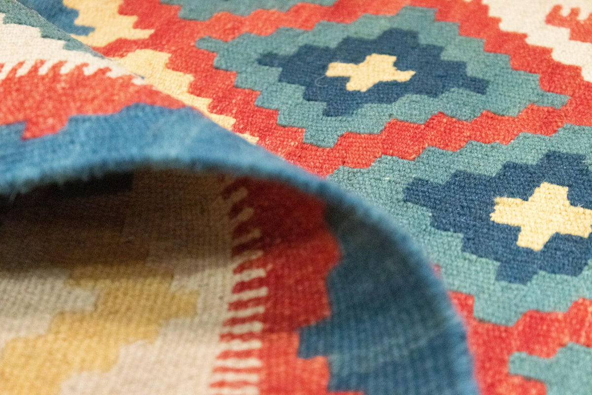 Kelim Carpet - orientalisk matta - 151 x 102 cm - blå