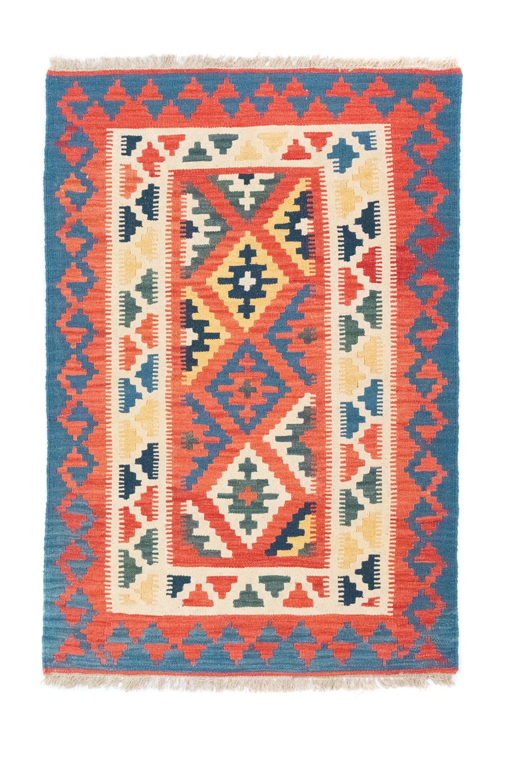 Kelim Carpet - orientalisk matta - 152 x 103 cm - orange