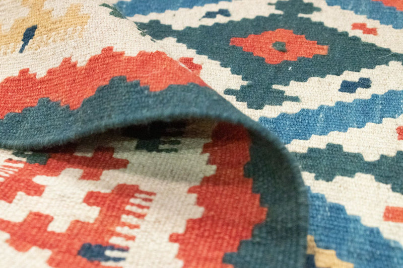 Kelim Carpet - orientalisk matta - 154 x 103 cm - blå