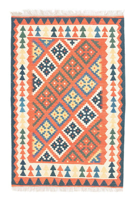 Kelim Carpet - orientalisk matta - 154 x 101 cm - orange