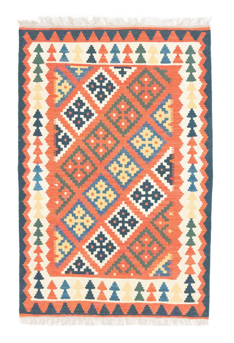 Kelim Carpet - orientalisk matta - 154 x 101 cm - orange