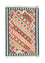 Kelim Carpet - orientalisk matta - 144 x 110 cm - orange