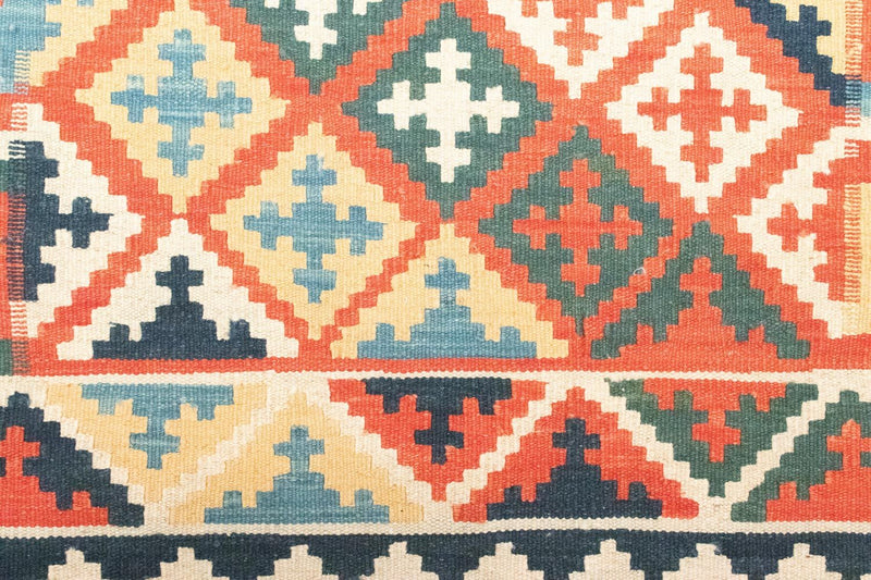 Kelim Carpet - orientalisk matta - 144 x 110 cm - orange