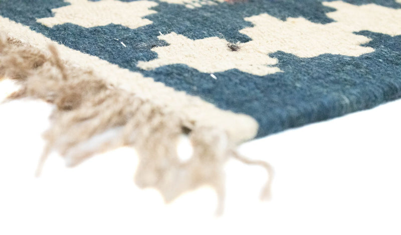 Kelim Carpet - orientalisk matta - 144 x 110 cm - orange