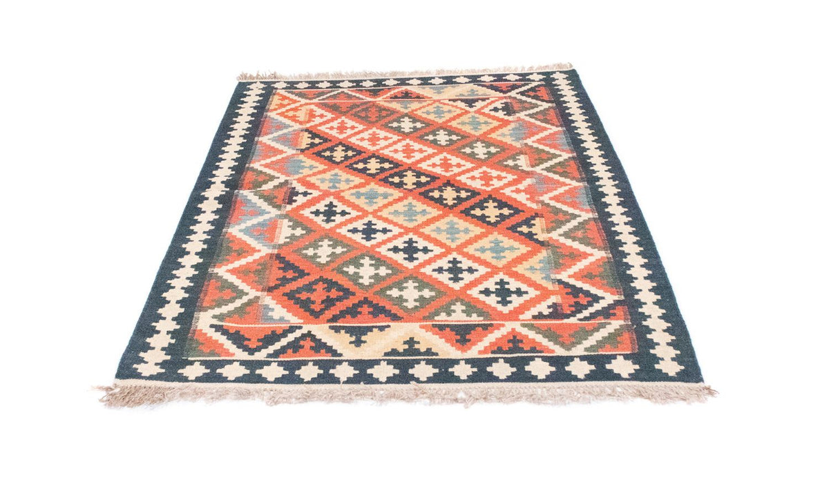 Kelim Carpet - orientalisk matta - 144 x 110 cm - orange