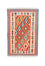 Kelim Carpet - orientalisk matta - 152 x 100 cm - orange