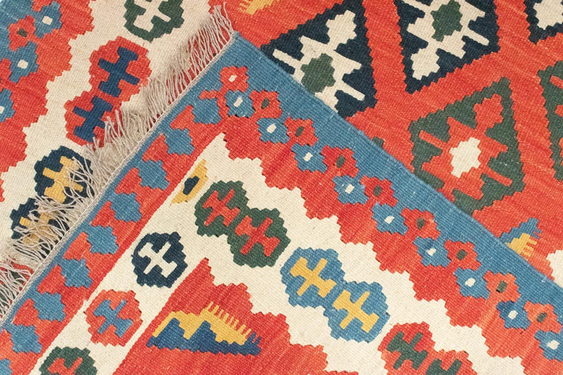 Kelim Carpet - orientalisk matta - 152 x 100 cm - orange