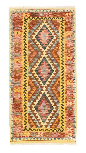 Runner Kelim Carpet - orientalisk matta - 200 x 99 cm - flerfärgad