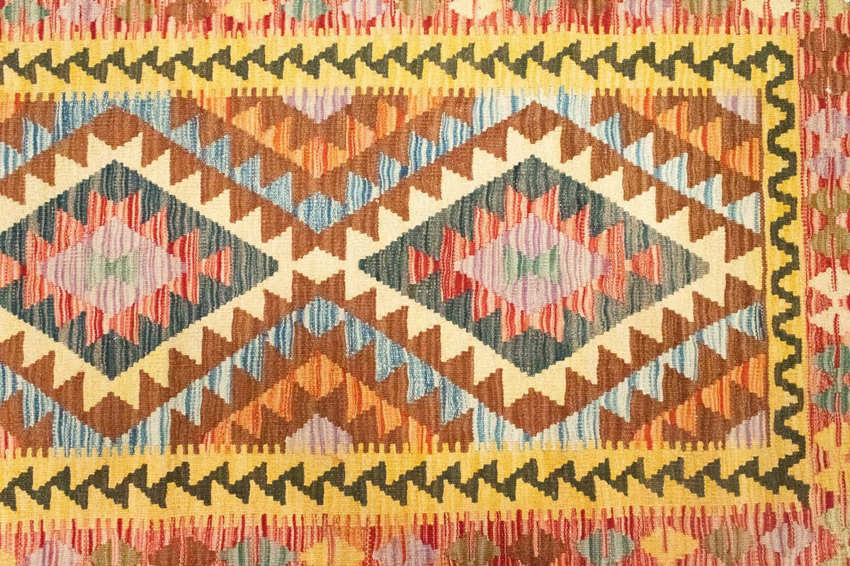 Runner Kelim Carpet - orientalisk matta - 200 x 99 cm - flerfärgad