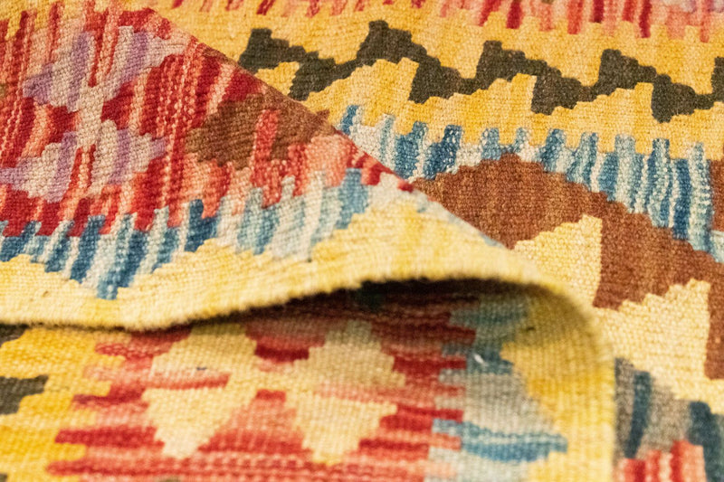 Runner Kelim Carpet - orientalisk matta - 200 x 99 cm - flerfärgad