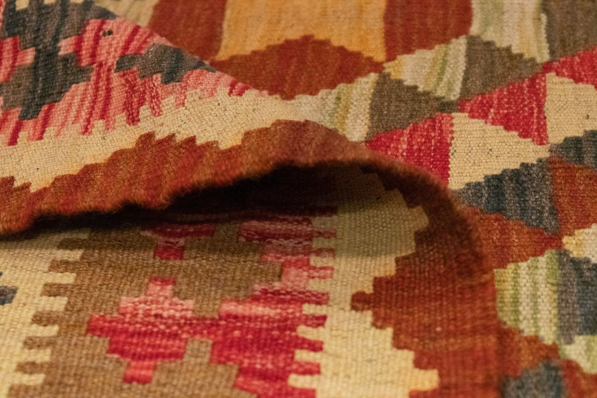 Kelim Carpet - orientalisk matta - 146 x 99 cm - orange