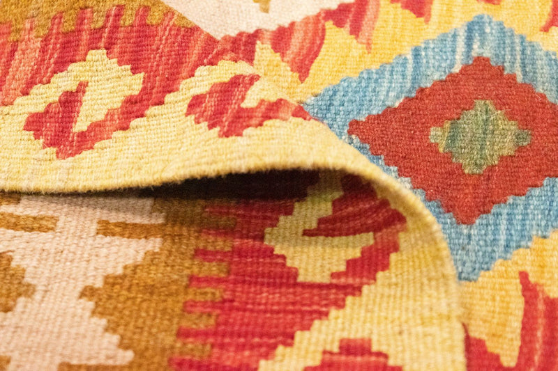 Kelim Carpet - orientalisk matta - 147 x 105 cm - orange