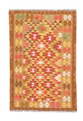 Kelim Carpet - orientalisk matta - 152 x 95 cm - orange