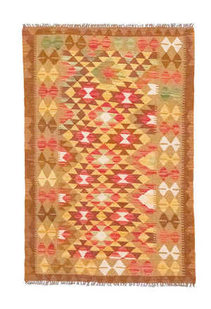 Kelim Carpet - orientalisk matta - 152 x 95 cm - orange
