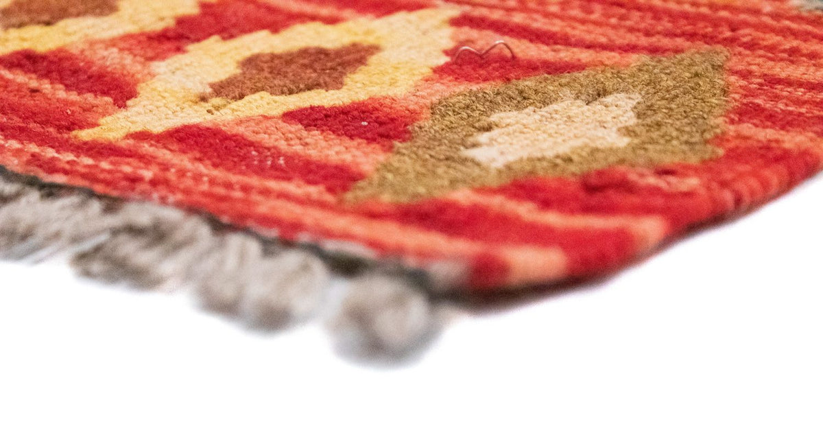 Kelim Carpet - orientalisk matta - 141 x 97 cm - orange