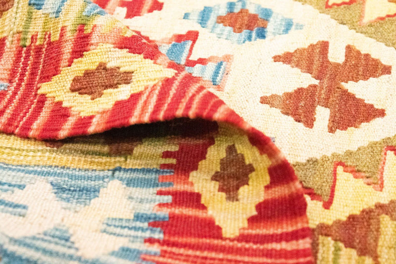 Kelim Carpet - orientalisk matta - 141 x 97 cm - orange