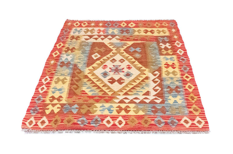 Kelim Carpet - orientalisk matta - 141 x 97 cm - orange