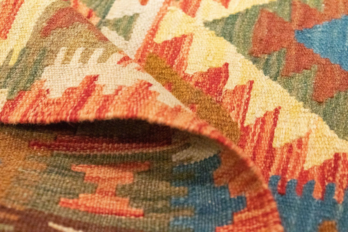 Kelim Carpet - orientalisk matta - 146 x 100 cm - orange