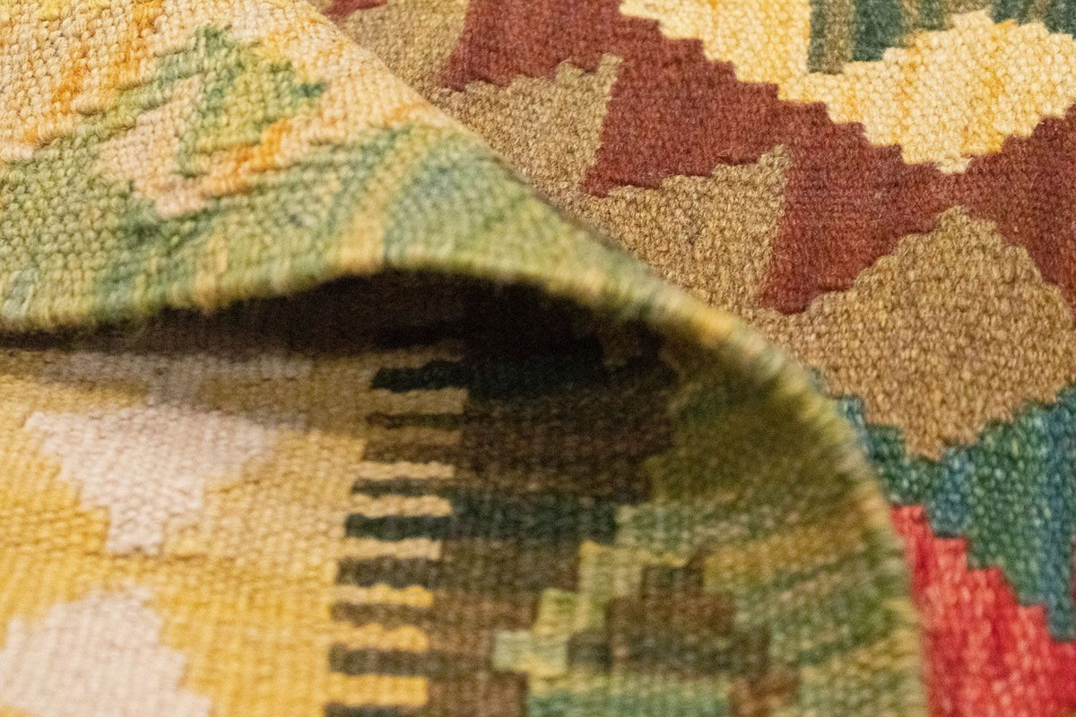 Kelim Carpet - orientalisk matta - 156 x 105 cm - grön