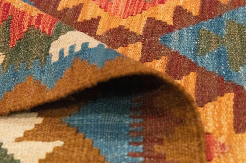 Kelim Carpet - orientalisk matta - 158 x 100 cm - flerfärgad