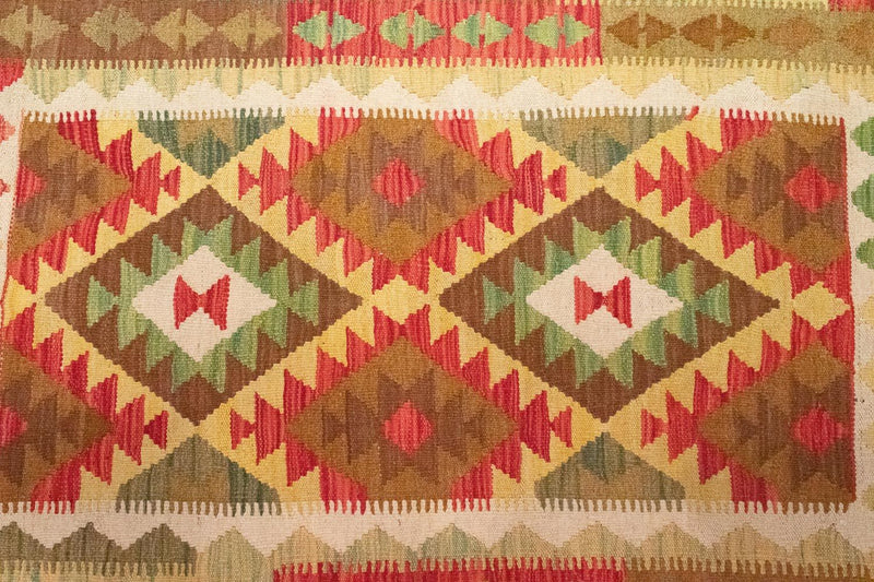 Kelim Carpet - orientalisk matta - 148 x 98 cm - orange