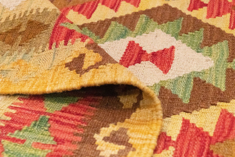 Kelim Carpet - orientalisk matta - 148 x 98 cm - orange