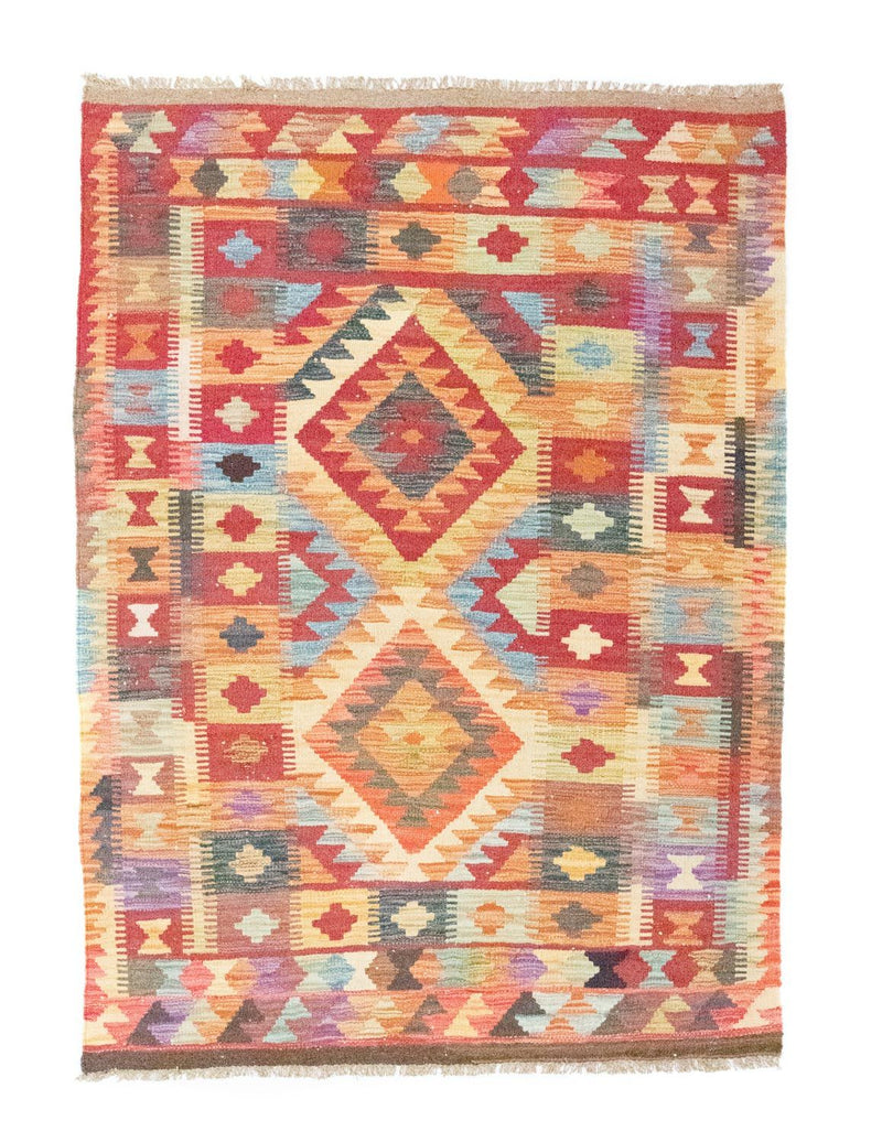 Kelim Carpet - orientalisk matta - 151 x 106 cm - flerfärgad