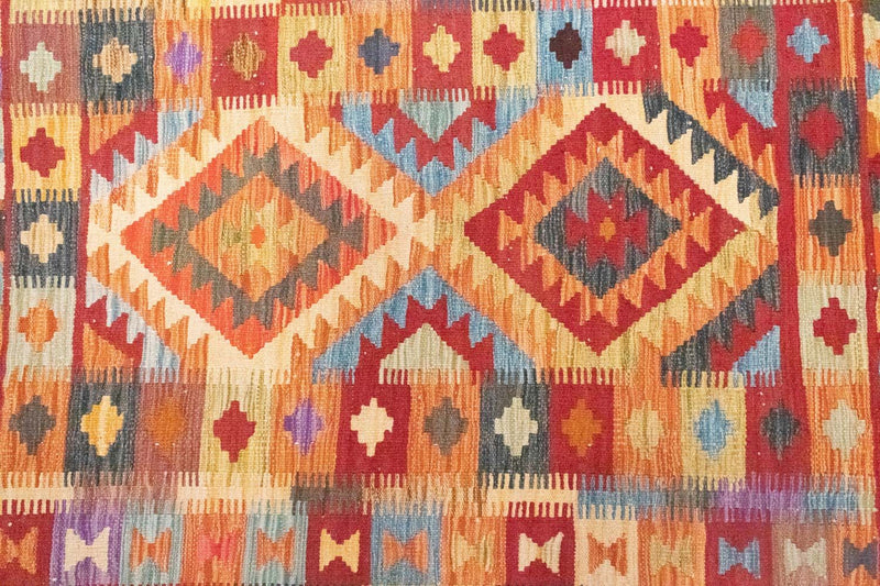 Kelim Carpet - orientalisk matta - 151 x 106 cm - flerfärgad