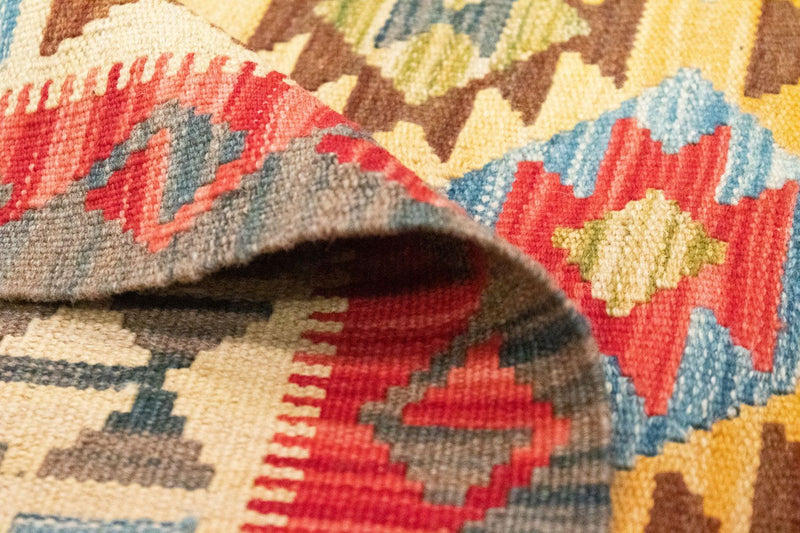 Kelim Carpet - orientalisk matta - 145 x 104 cm - röd