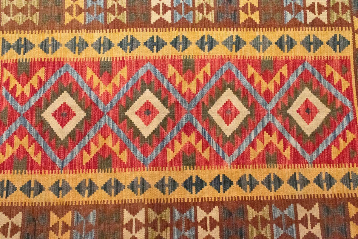 Kelim Carpet - orientalisk matta - 154 x 107 cm - grön