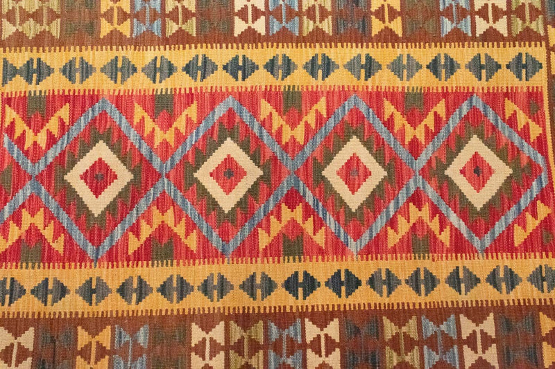 Kelim Carpet - orientalisk matta - 154 x 107 cm - grön