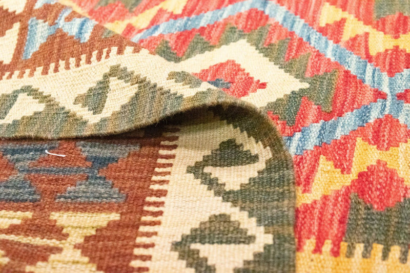 Kelim Carpet - orientalisk matta - 154 x 107 cm - grön