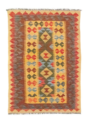 Kelim Carpet - orientalisk matta - 149 x 98 cm - gul