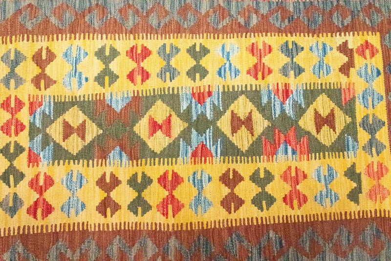 Kelim Carpet - orientalisk matta - 149 x 98 cm - gul