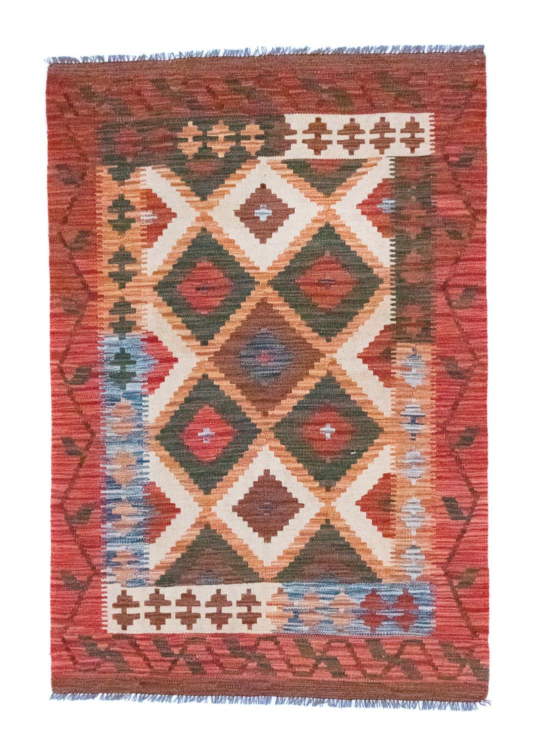 Kelim Carpet - orientalisk matta - 152 x 104 cm - flerfärgad