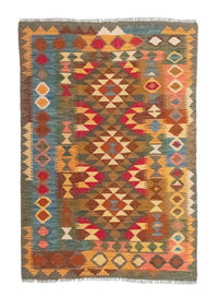Kelim Carpet - orientalisk matta - 152 x 102 cm - flerfärgad