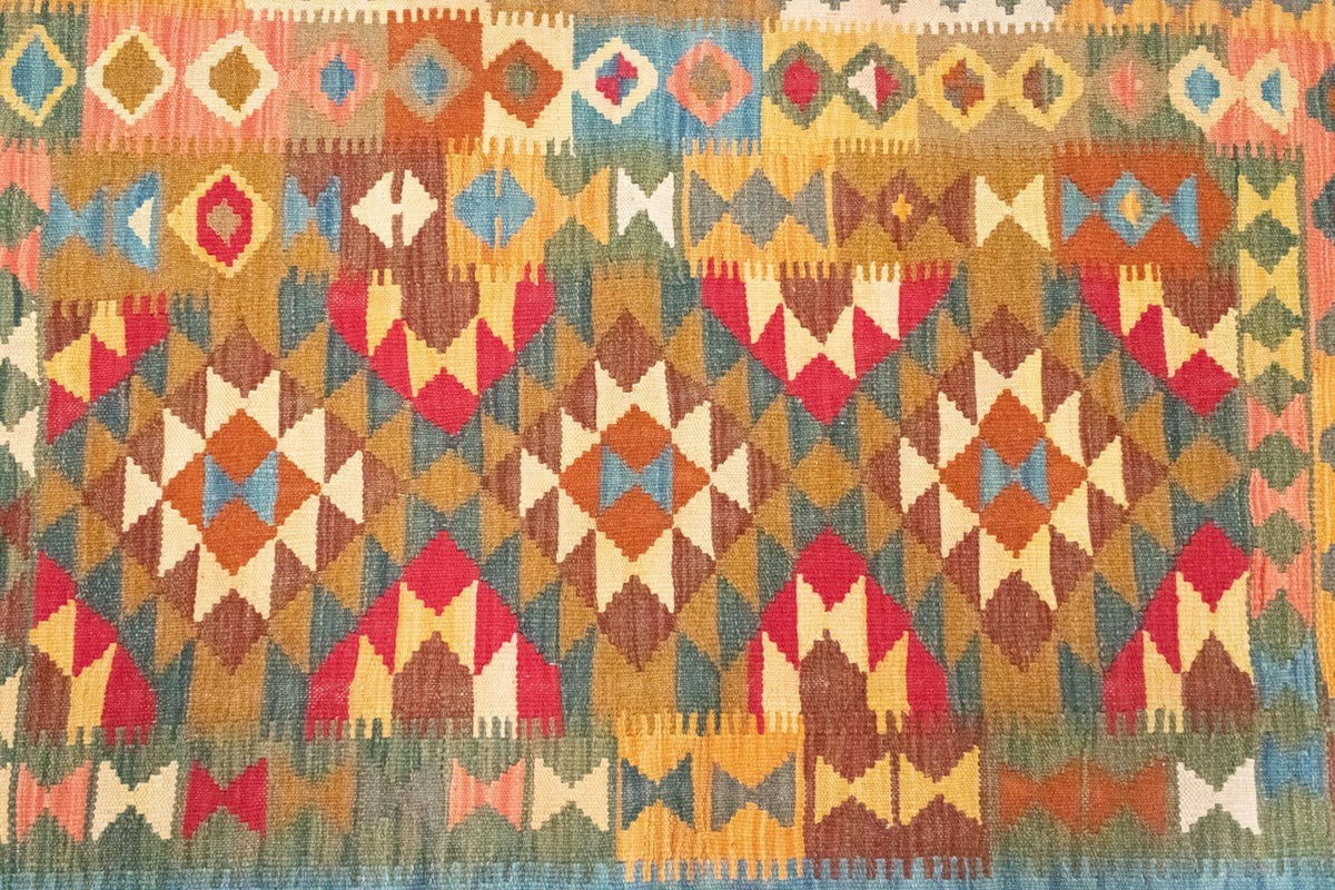 Kelim Carpet - orientalisk matta - 152 x 102 cm - flerfärgad