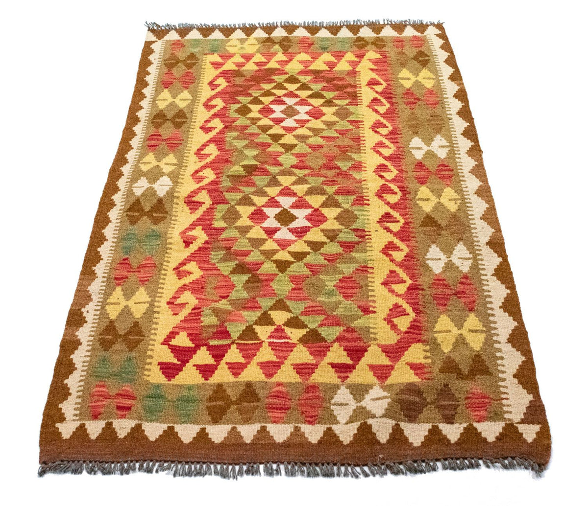 Kelim Carpet - orientalisk matta - 148 x 100 cm - brun