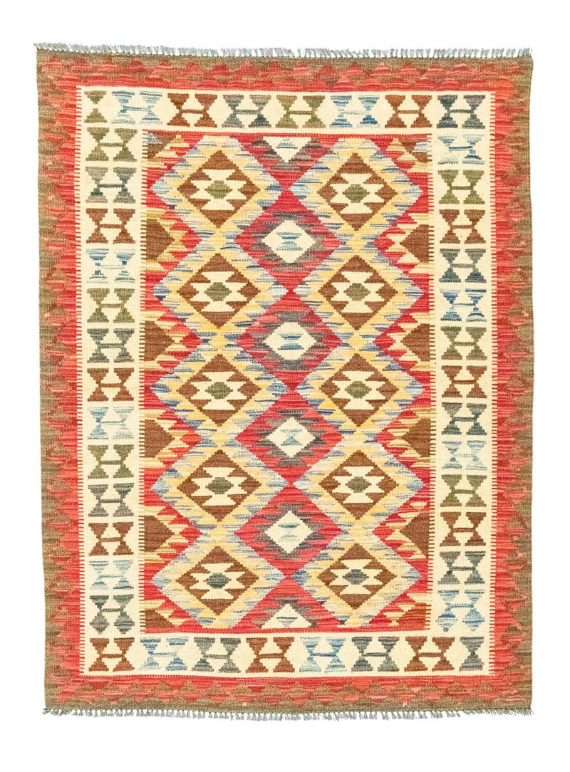 Kelim Carpet - orientalisk matta - 141 x 102 cm - orange