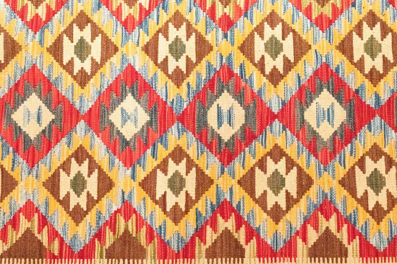 Kelim Carpet - orientalisk matta - 141 x 102 cm - orange