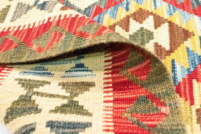 Kelim Carpet - orientalisk matta - 141 x 102 cm - orange