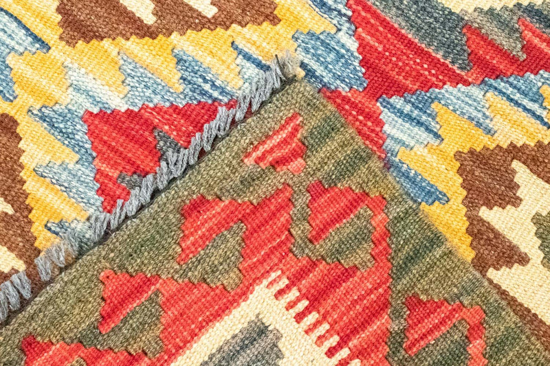 Kelim Carpet - orientalisk matta - 141 x 102 cm - orange