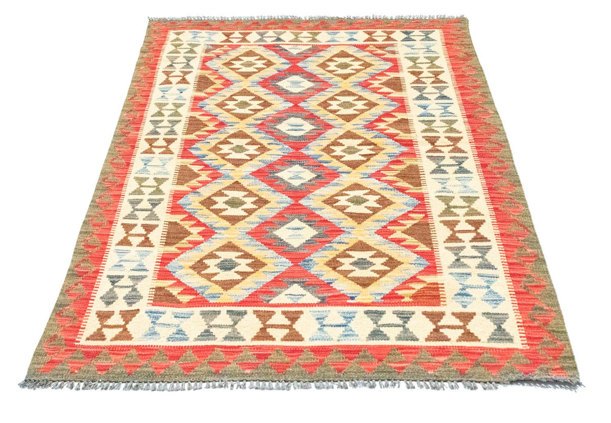 Kelim Carpet - orientalisk matta - 141 x 102 cm - orange